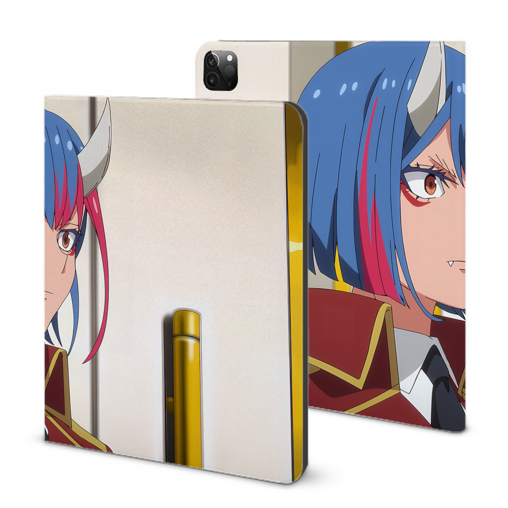 （画像用） 転スラ Regarding Reincarnated to Slime IPadケース ペンホルダー付き ブックスタイルデザイン
